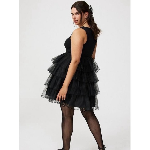 NWT Torrid Halloween Foxy Whimsigoth Tutu Dress Witchy Goth Fairy Size 0 L 12 - Picture 3 of 11